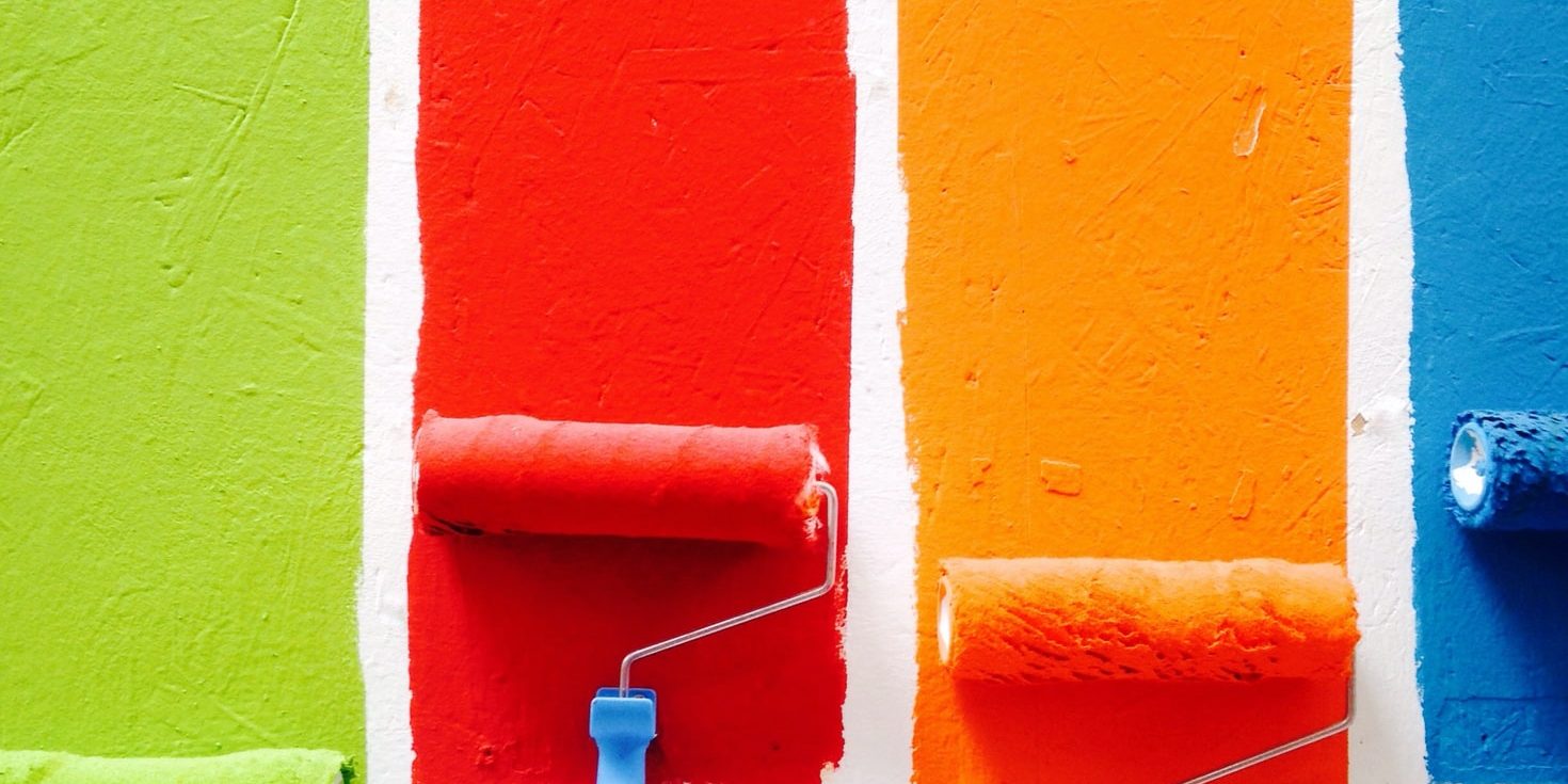 paint on a wall paint on a wall